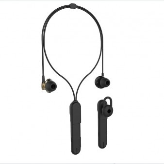 OEM-BL164 2 In 1 Shenzhen Sport Necklace Earphone Wireless, Cute Metal Earphone For Girls