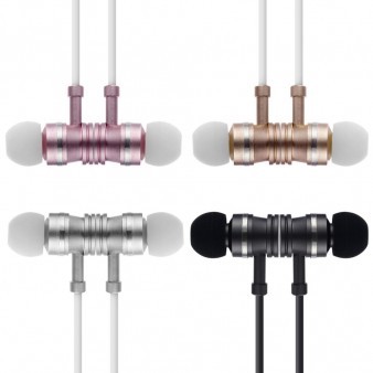 OEM-BL168 High Quality Metal Wireless Earphone Stereo In-ear Headphone With Mic