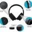 Wireless Rechargeable TV Headphones- RF Connection, 2.4 GHz, Transmits Wirelessly up to 100ft, No Bl(3)