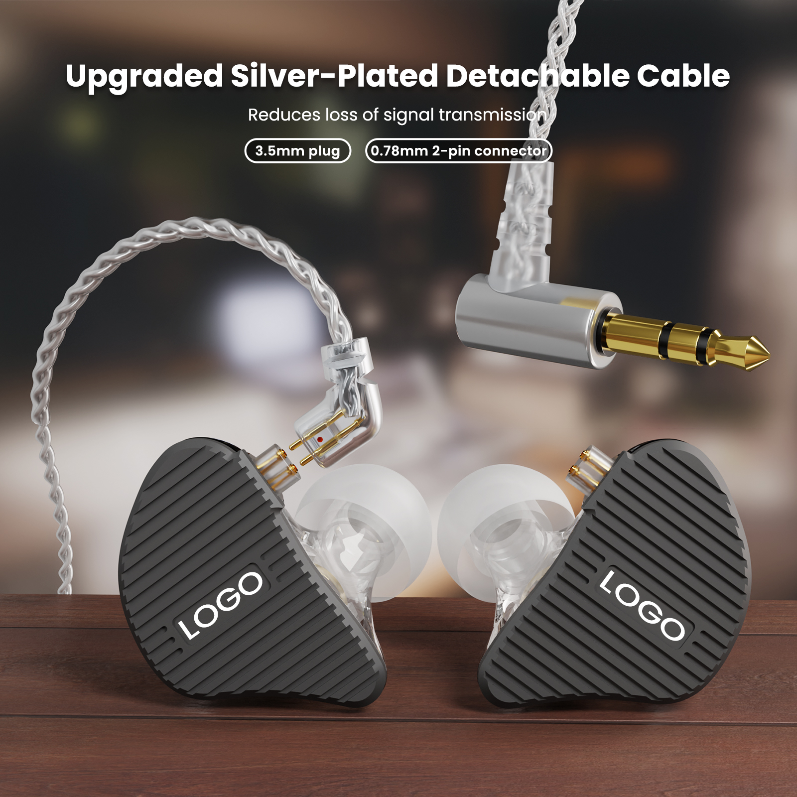 BASN Mix-PD in Ear Monitor, 1Planar Driver + 1Dynamic Driver HiFi IEM Earphones(4)