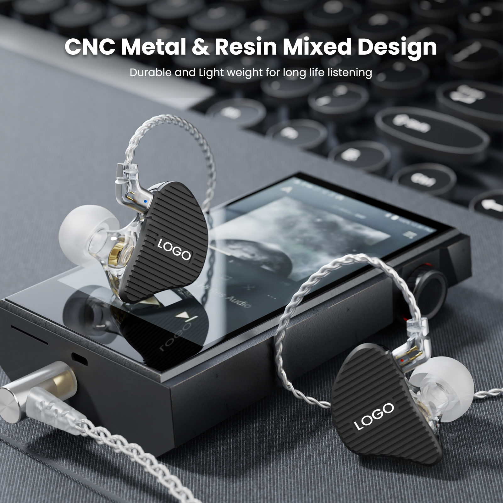 BASN Mix-PD in Ear Monitor, 1Planar Driver + 1Dynamic Driver HiFi IEM Earphones(5)