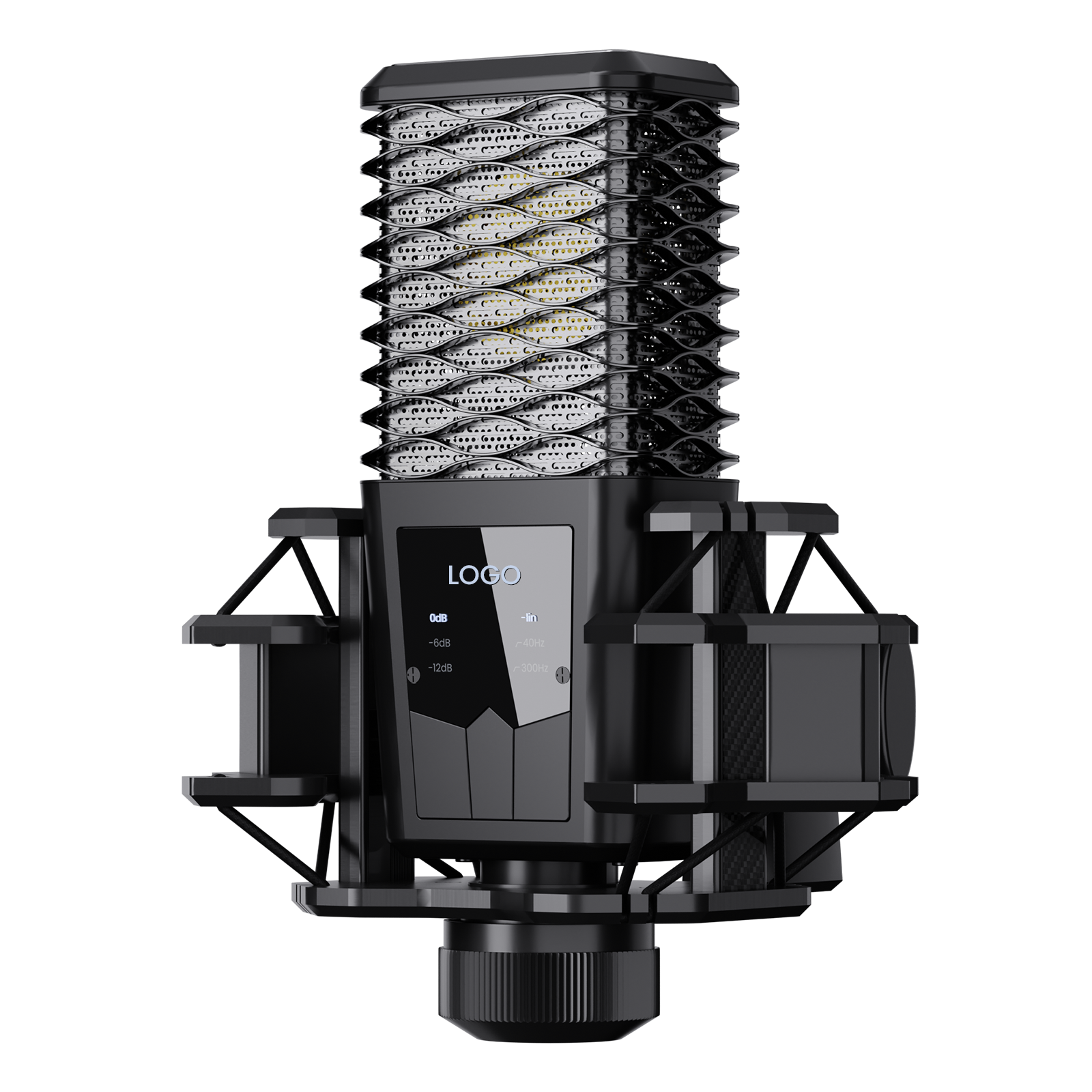 BASN BMS2 Large Diaphragm Cardioid Pickup Studio Condenser XLR Microphone Suitable for Recording, Po(2)