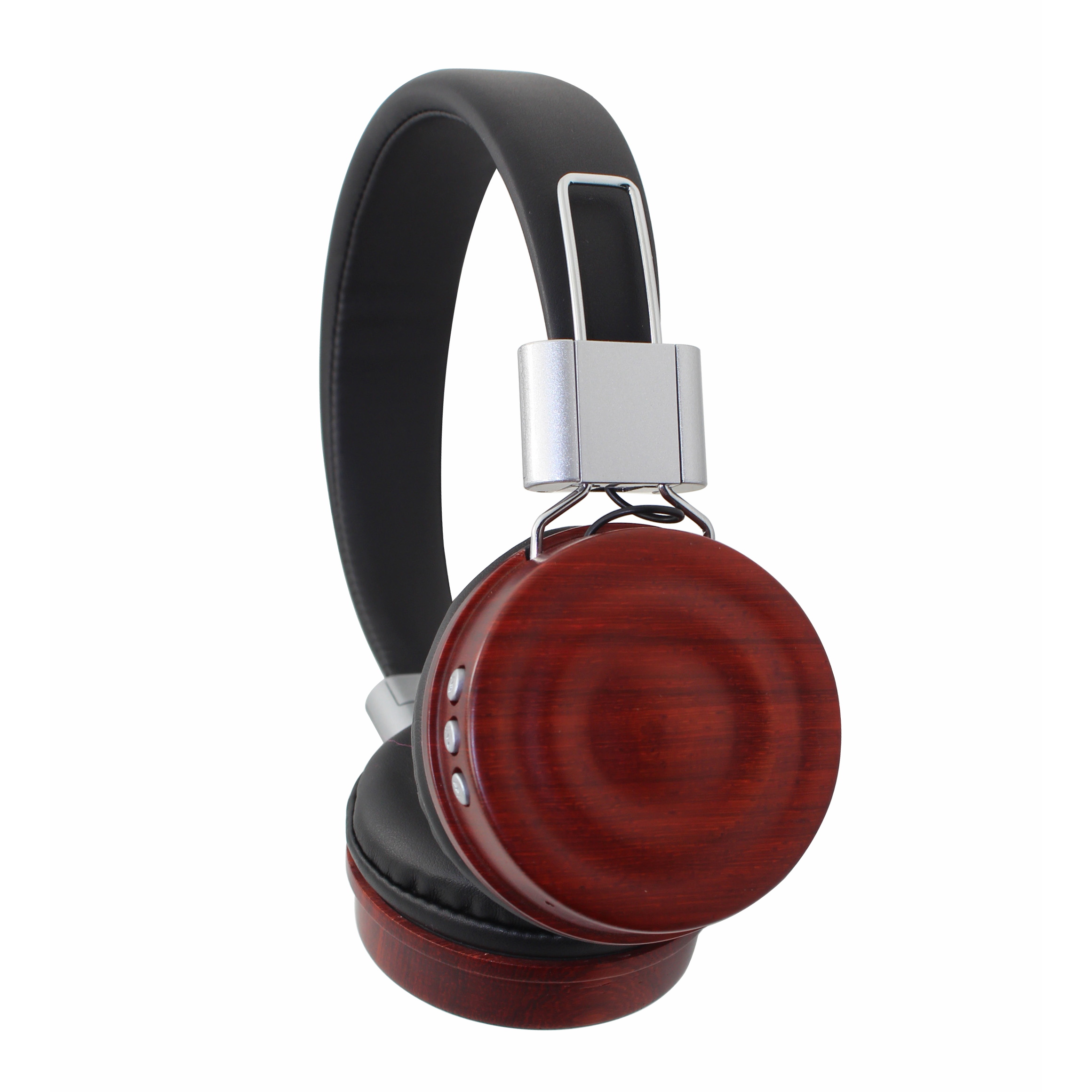 OEM-BL159 Low Price gold metal wood headphones gift bluetooth on ear fashionable wooden headset for 