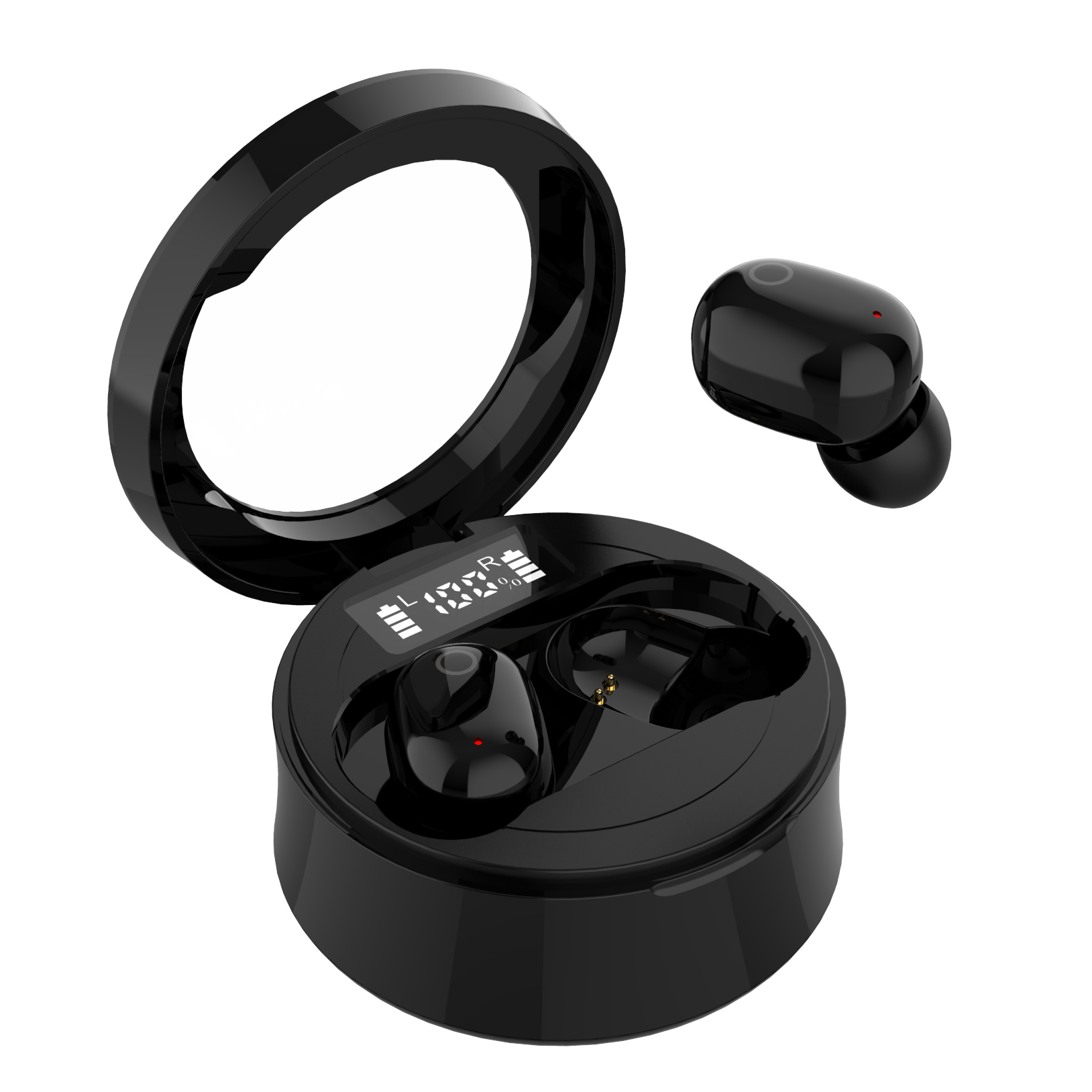Touch Control True Wireless Earbuds Waterproof Bluetooth 5.0 Wireless Earphones with Mic